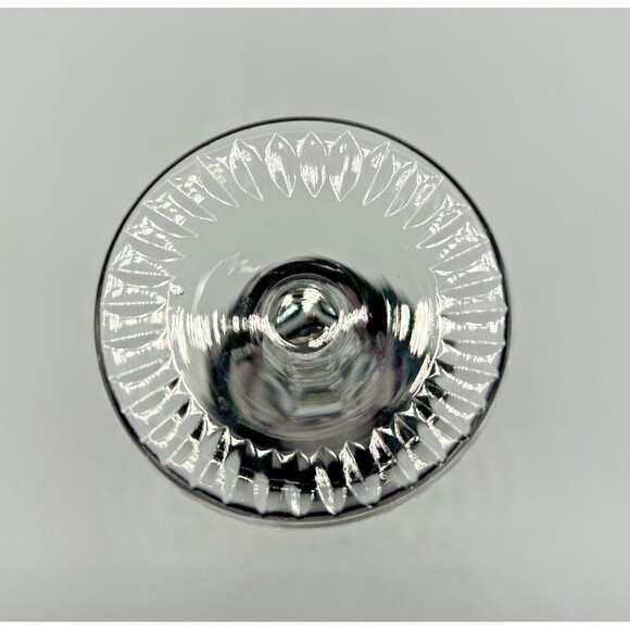 VINTAGE Lausitzer Amethyst Cordial Glass LA16 - Continuous Cut Foot - Crystal - Picture 6 of 9